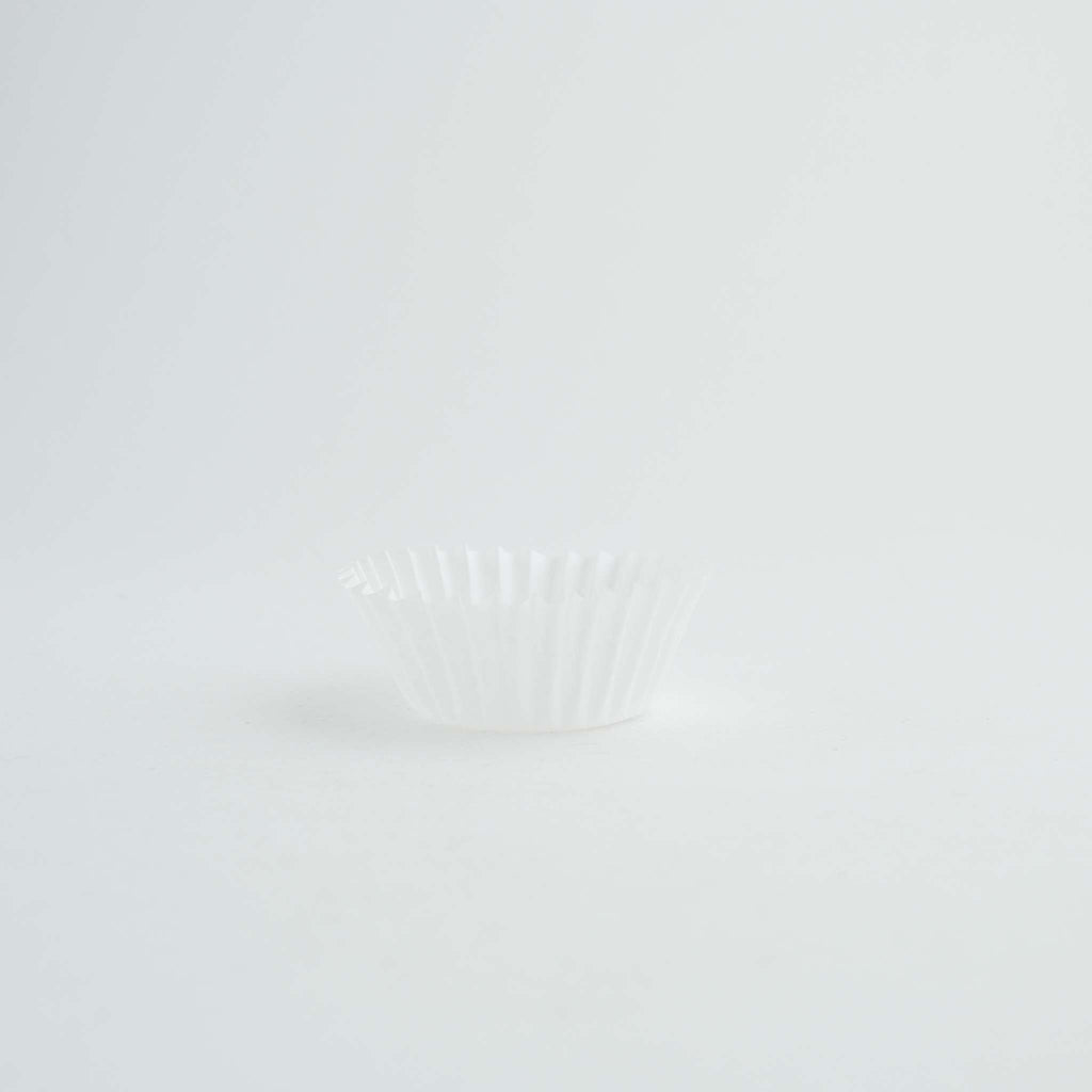 Papier-Backförmchen - Mini, Weiß Pk/100