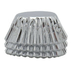 Metallische Backförmchen - Mini, Silber Pk/45