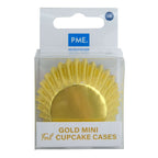 Caissettes en papier métallisé - mini, or Pk/45