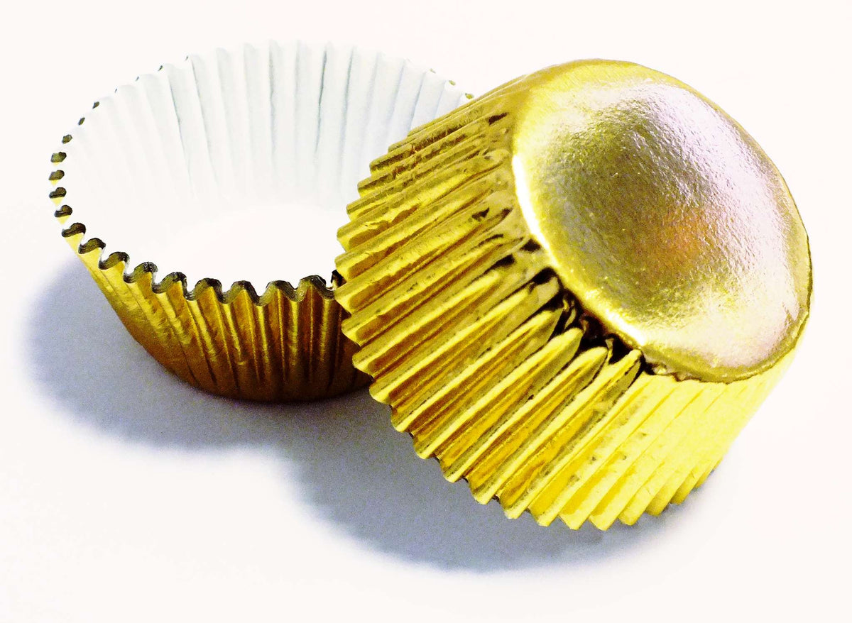 Metallic Baking Cups - Mini, Goud Pk/45