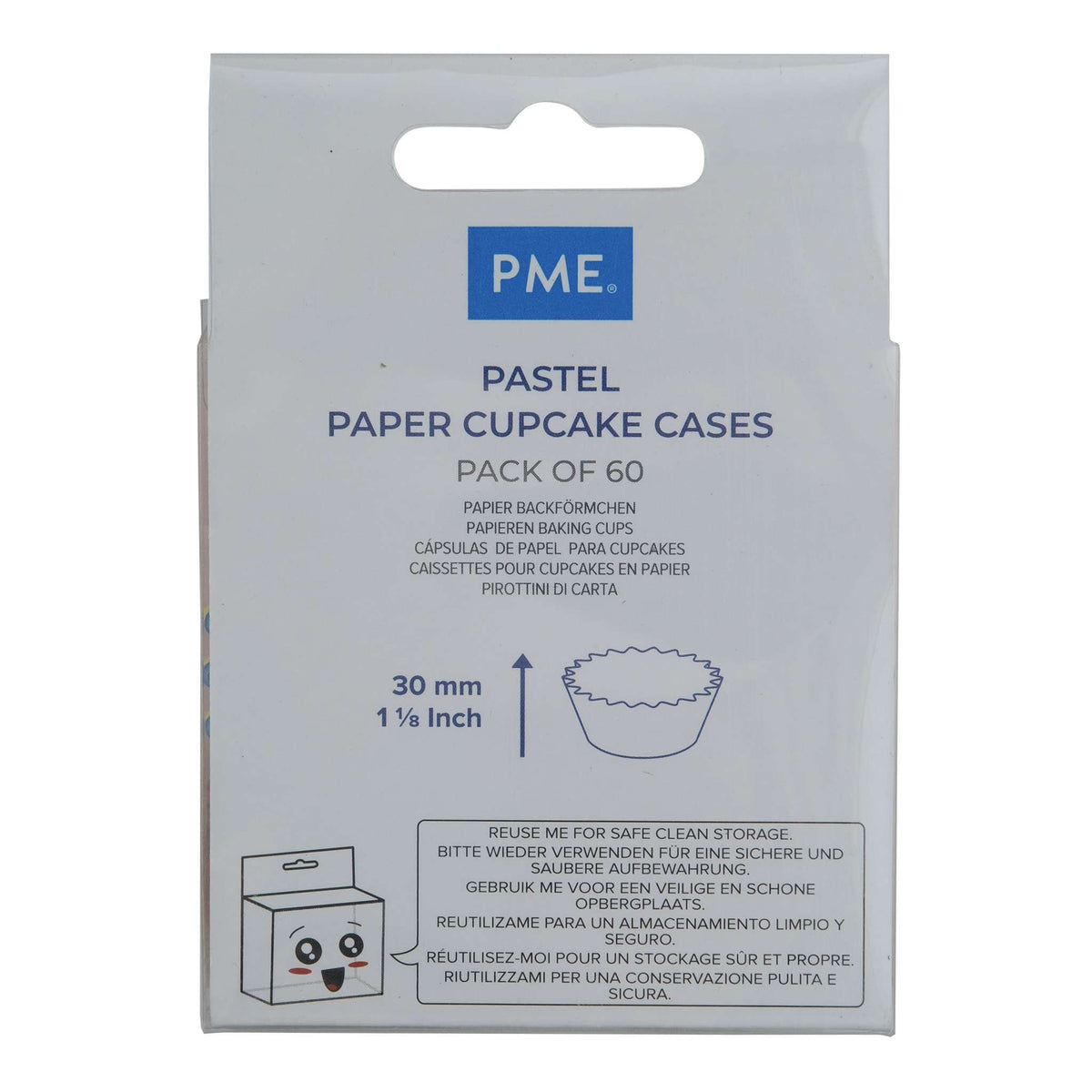 Pastel Cupcake Cases Pk/60