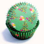 Christmas Parcels Foil Lined Cupcake Cases Pk/60