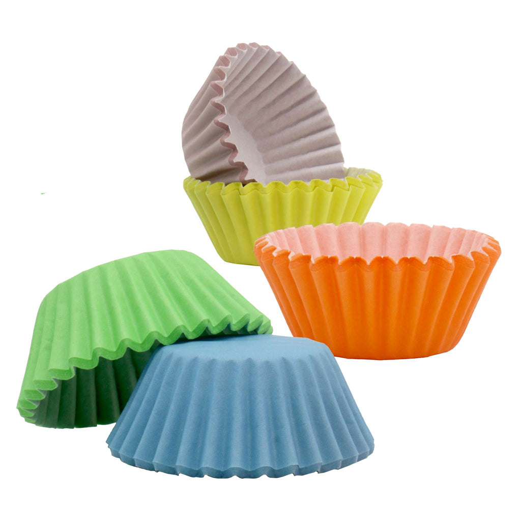 Pastel Mini Cupcake Cases Pk/100