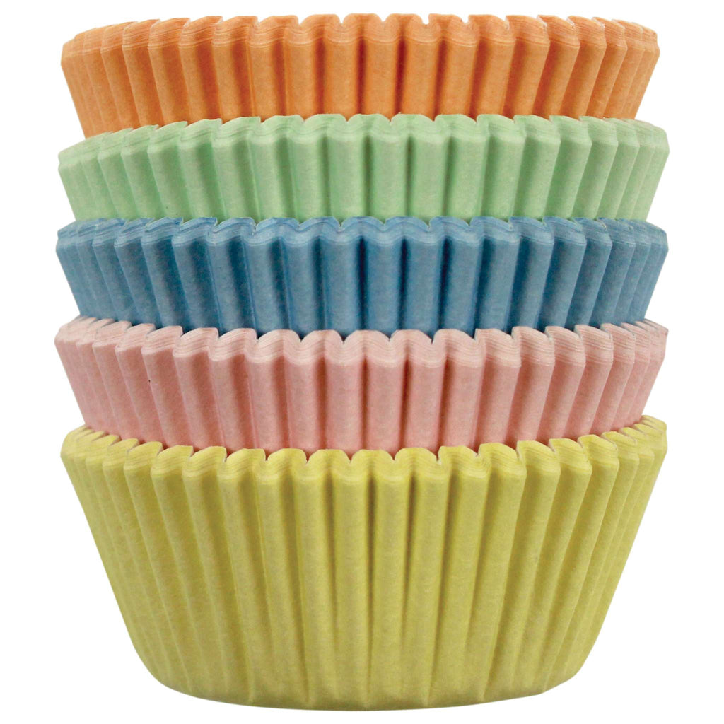 Papier-Backförmchen - Mini, Pastell Pk/100