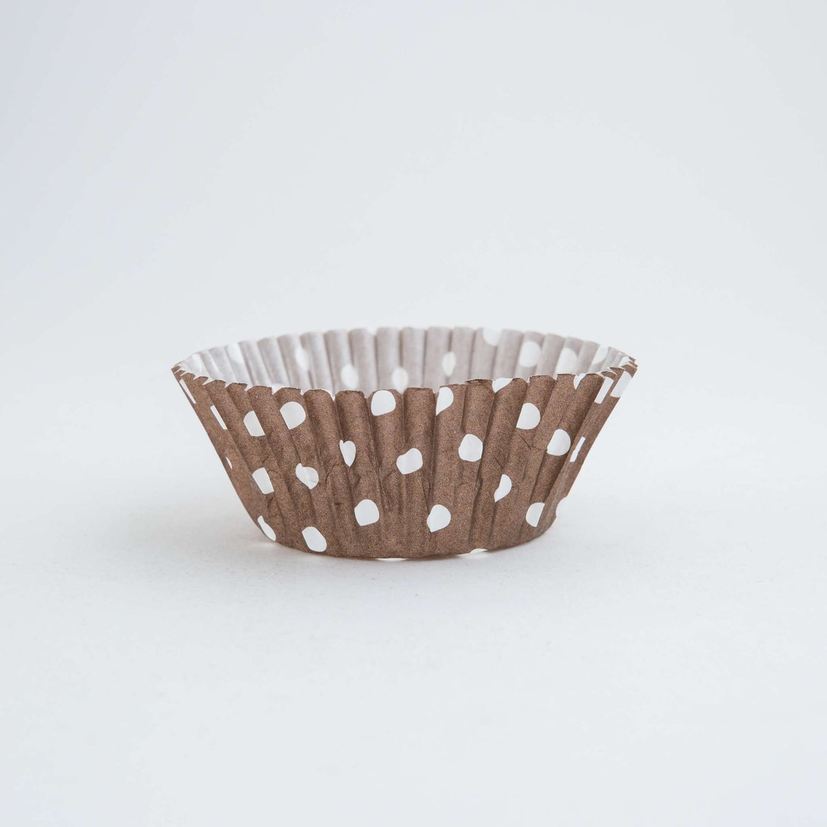 Brown Polka Dots Cupcake Cases Pk/60
