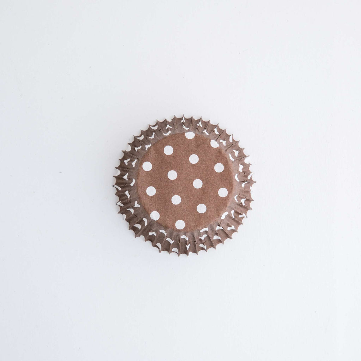 Brown Polka Dots Cupcake Cases Pk/60