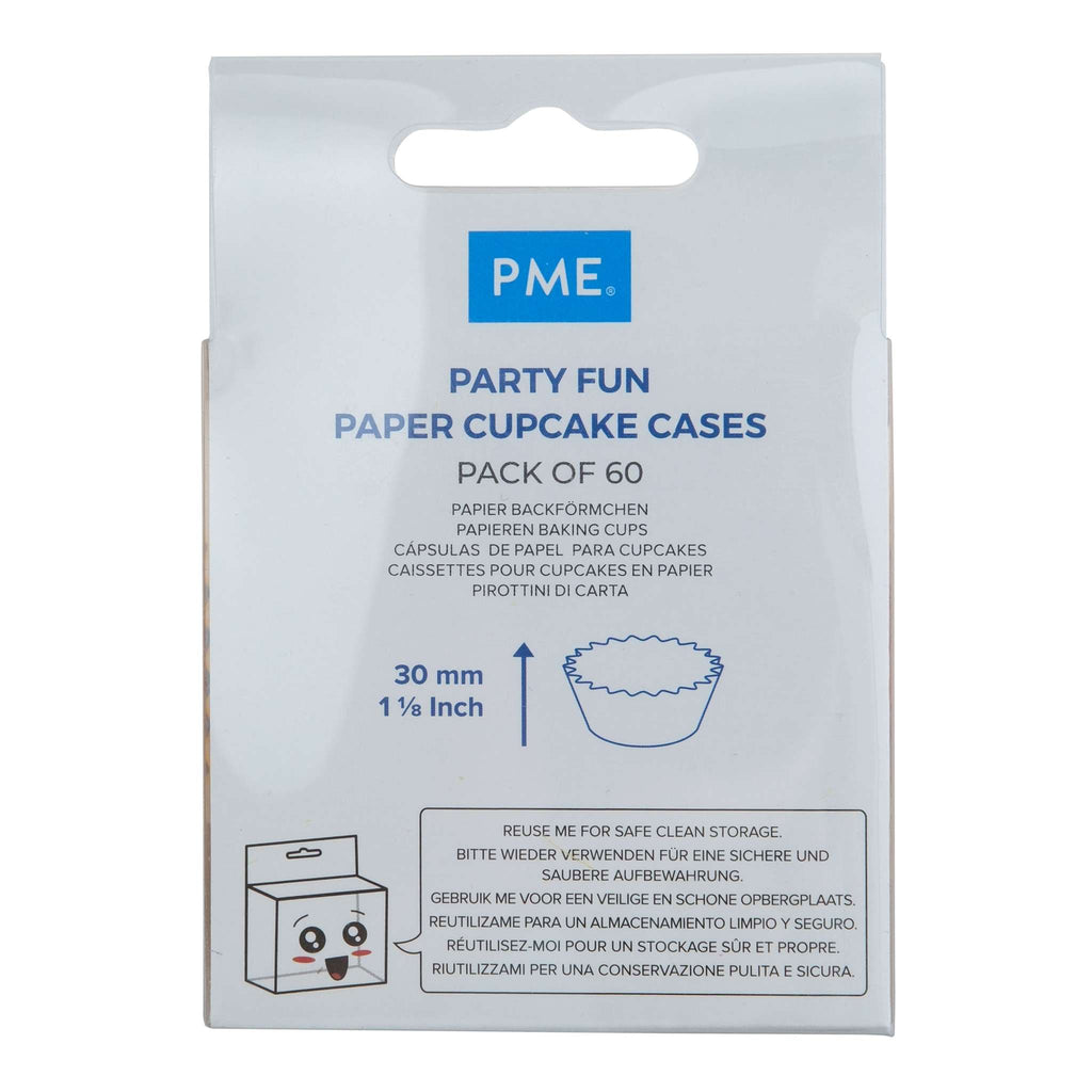 Papieren Baking Cups - Party Fun Pk/60