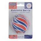 Patriotic Swirls Standard Baking Cases Pk/60
