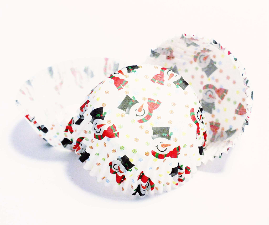 Smiley Snowman Mini Baking Cases Pk/100