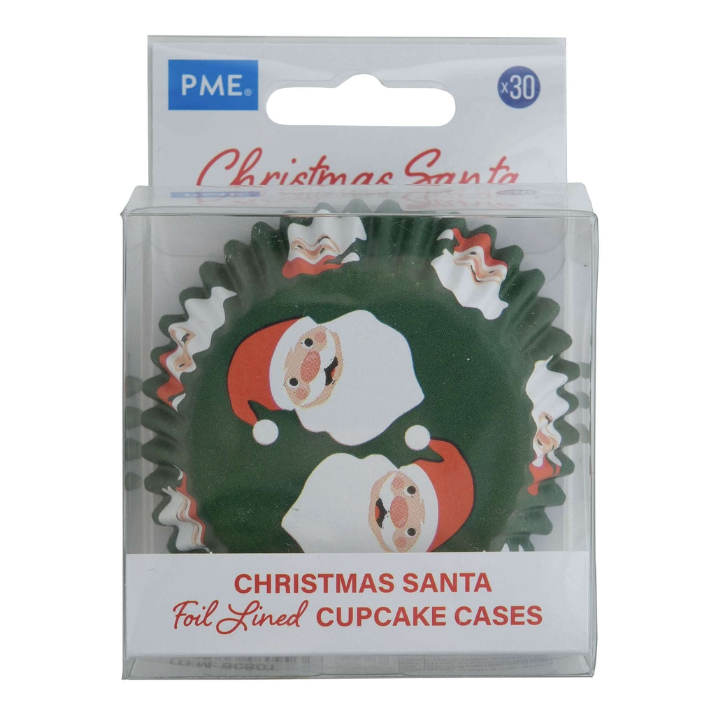 Noël Caissettes à cupcakes en Aluminium - Père Noël (30 pièces)