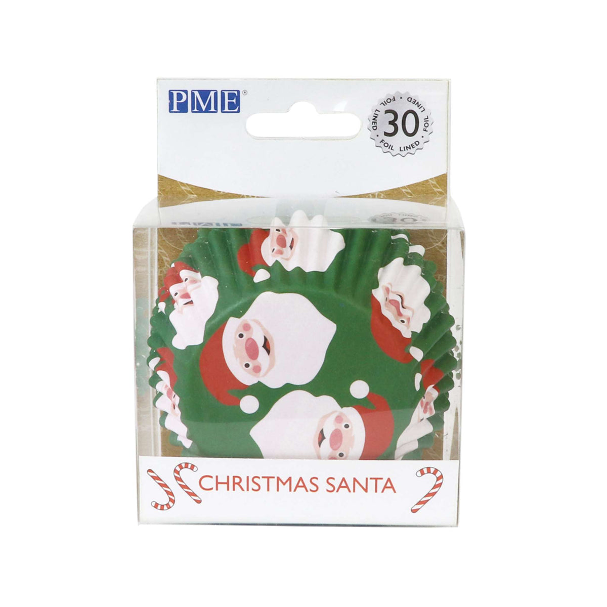 Noël Caissettes à cupcakes en Aluminium - Père Noël (30 pièces)