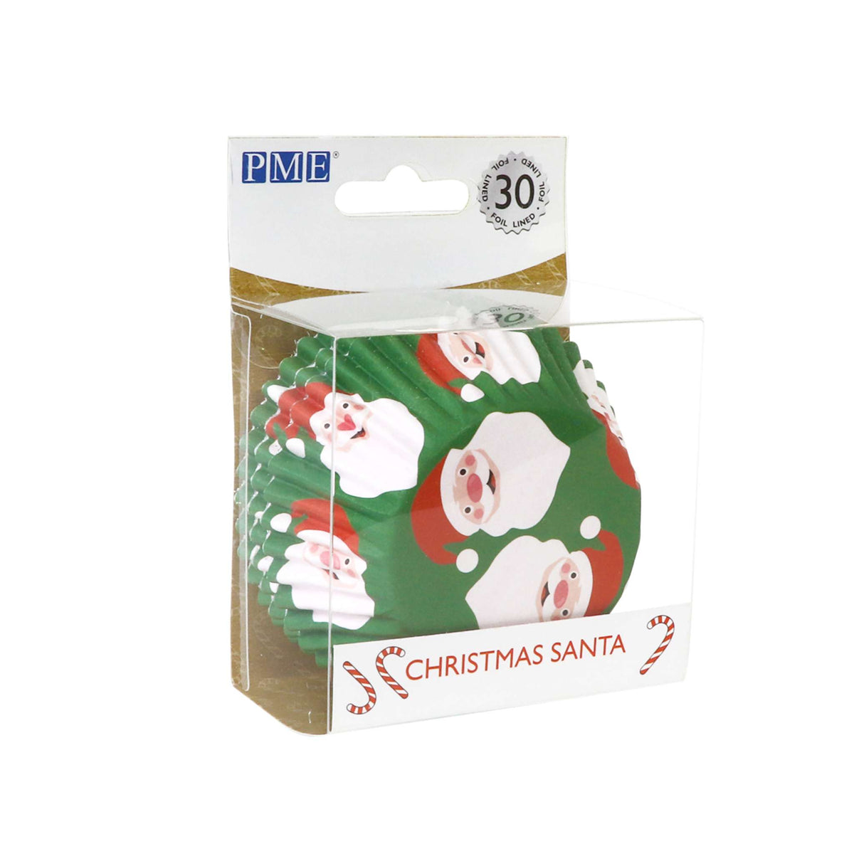 Noël Caissettes à cupcakes en Aluminium - Père Noël (30 pièces)
