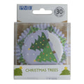 Christmas Trees Foil Lined Cupcake Cases Pk/30