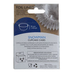 Navidad Cápsulas para Cupcakes forradas de Aluminio - Muñeco de Nieve (Set de 30)