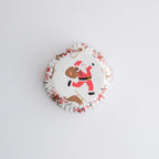 Santa And Sleigh Foil Lined Cupcake Cases Pk/30