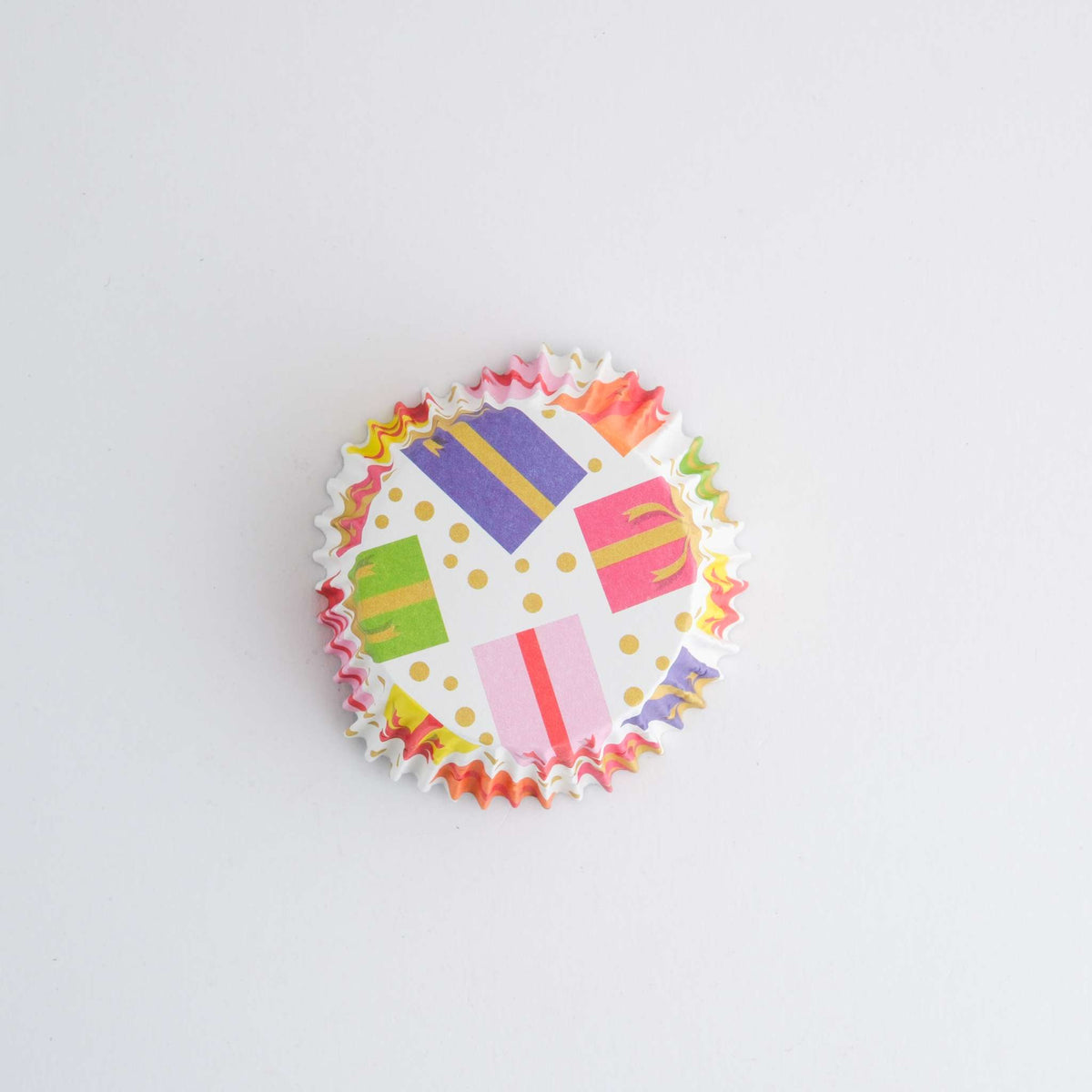 Navidad Cápsulas para Cupcakes forradas de Aluminio - Regalos Envueltos (Set de 30)