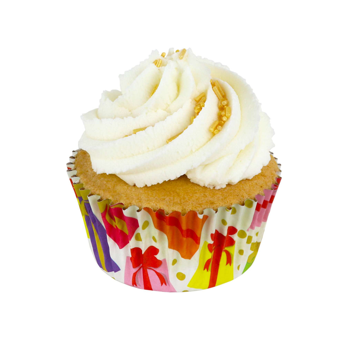 Navidad Cápsulas para Cupcakes forradas de Aluminio - Regalos Envueltos (Set de 30)