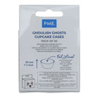 Ghoulish Ghosts Foil Lined Cupcake Cases Pk/30
