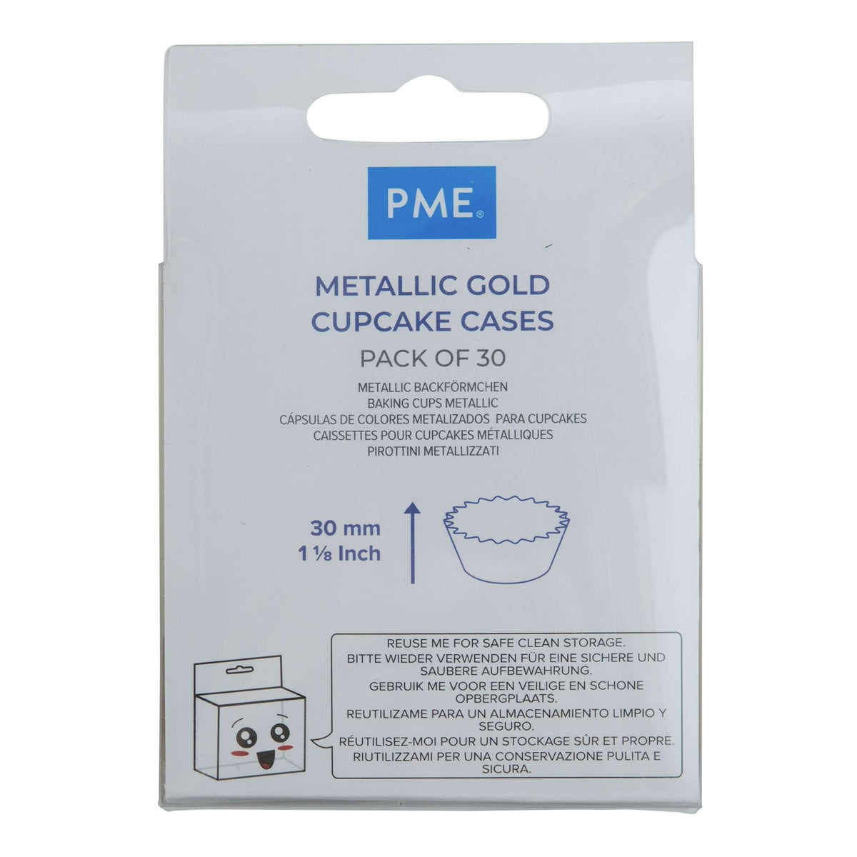 Metallic Gold Cupcake Cases Pk/30