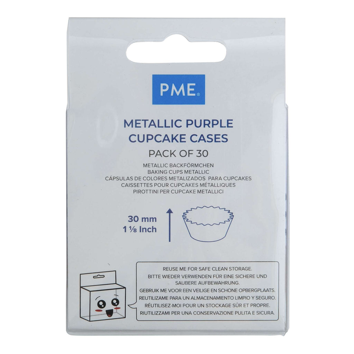 Metalen Bakvormpjes - Paars Pk/30
