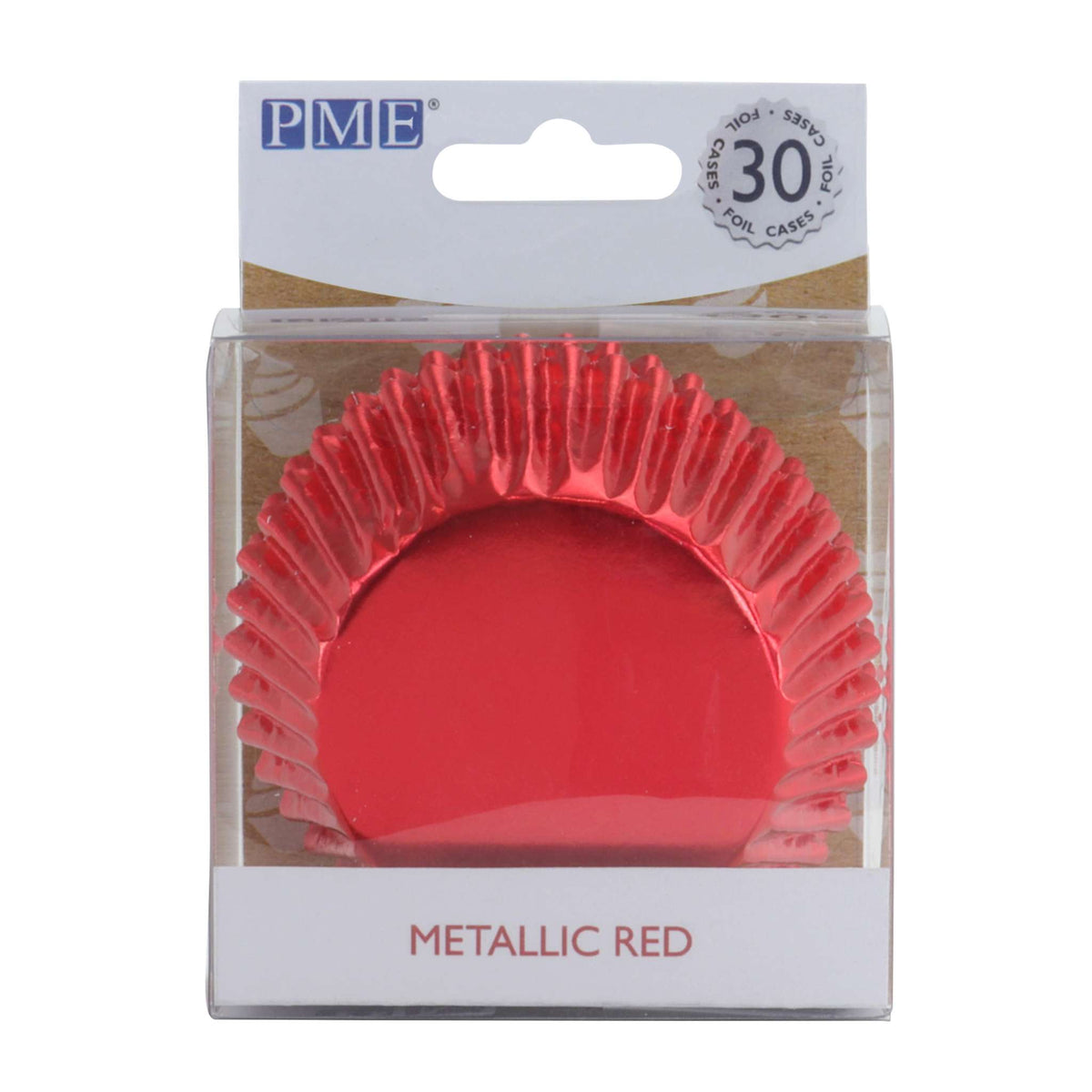 Caissettes de cuisson métalliques - Rouge Pk/30