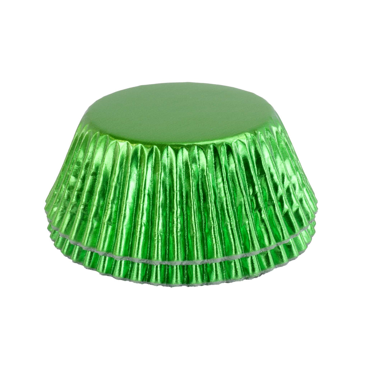 Metallische Backförmchen - Grün 30er Pack