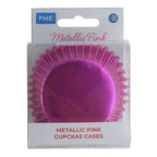 Metallische Backförmchen - Rosa 30er Pack