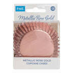 Metallische Backförmchen - Roségold 30er Pack