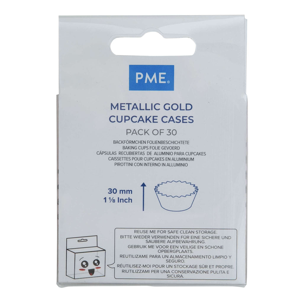 Metallische Backförmchen - Roségold 30er Pack