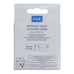 Metallische Backförmchen - Roségold 30er Pack