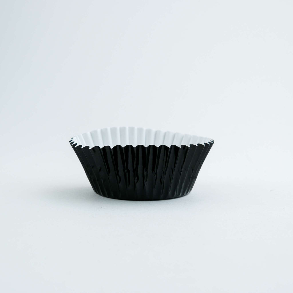 Metallic Jet Black Cupcake Cases Pk/30