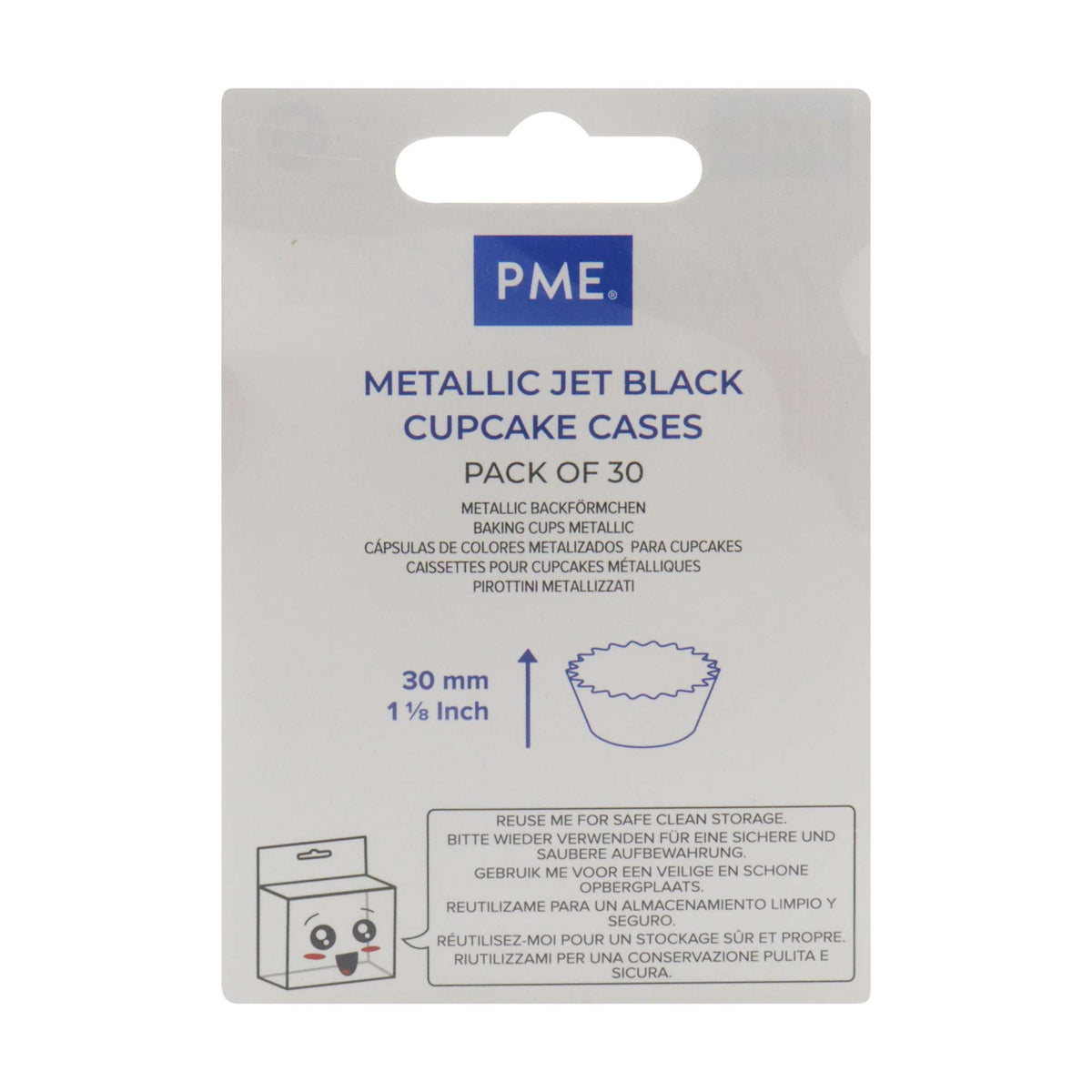 Caissettes de Cuisson Métalliques - Noir de Jais Pk/30