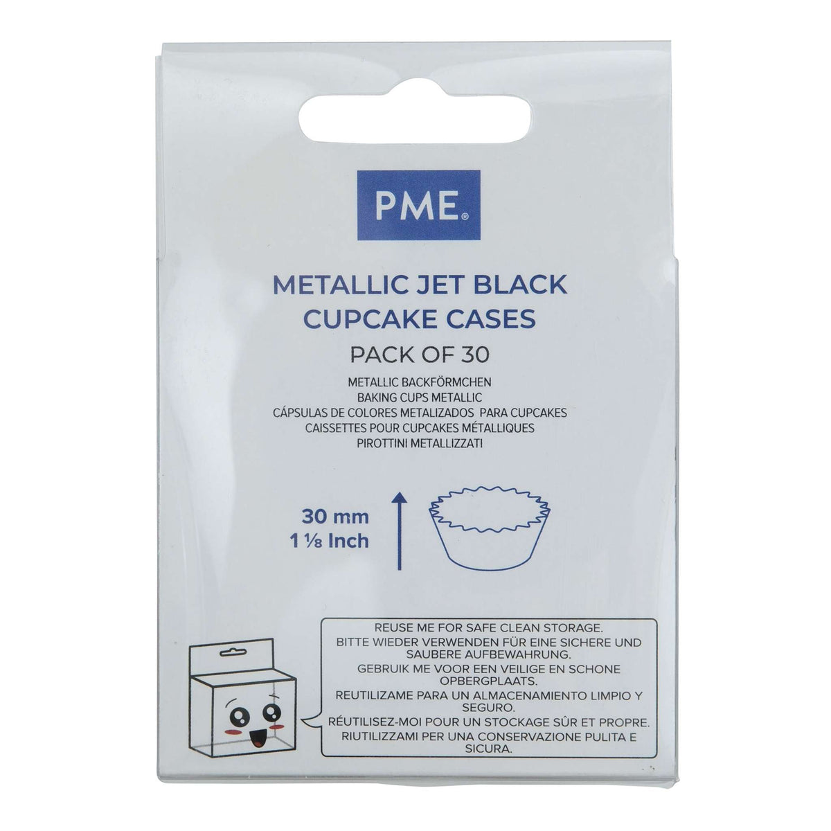 Caissettes de Cuisson Métalliques - Noir de Jais Pk/30