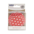 Red Polka Dot Foil Lined Cupcake Cases Pk/30