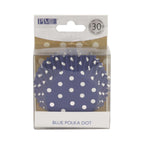Cápsulas Forradas de Aluminio - Lunares Azules, Pack de 30