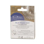 Cápsulas Forradas de Aluminio - Lunares Azules, Pack de 30