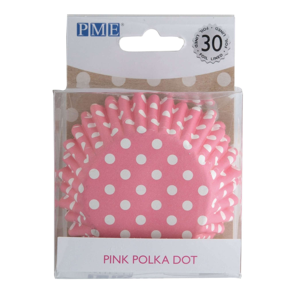 Cupcake-Förmchen folienbeschichtet - Rosae Punkte 30er Pack