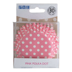 Cupcake-Förmchen folienbeschichtet - Rosae Punkte 30er Pack