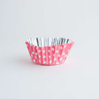 Pink Polka Dot Foil Lined Cupcake Cases Pk/30