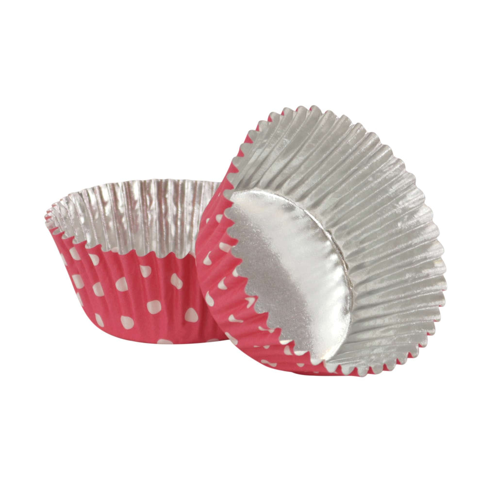Cupcake-Förmchen folienbeschichtet - Rosae Punkte 30er Pack
