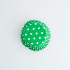 Caissettes à cupcakes doublées de feuille d'aluminium - Pois verts Pk/30