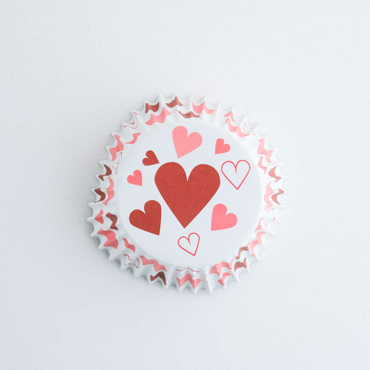 Hearts Foil Lined Cupcake Cases Pk/30