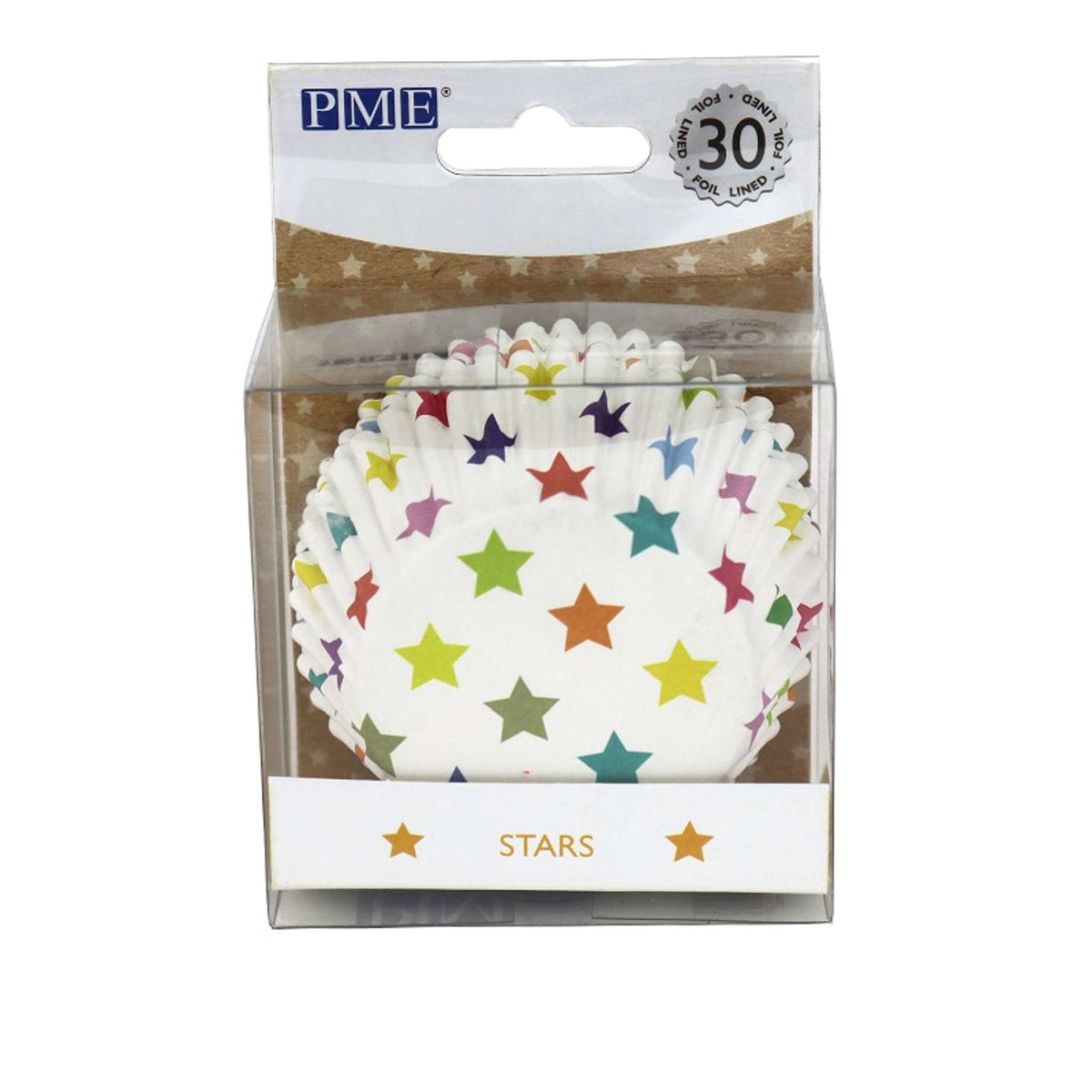 Stars Foil Lined Cupcake Cases Pk/30