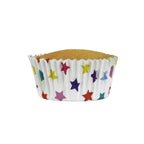 Caissettes à cupcakes doublées de feuille d'aluminium - Étoiles Pk/30