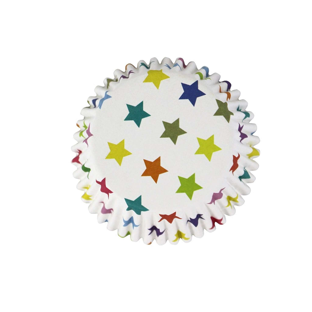 Caissettes à cupcakes doublées de feuille d'aluminium - Étoiles Pk/30
