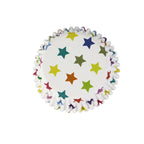 Caissettes à cupcakes doublées de feuille d'aluminium - Étoiles Pk/30