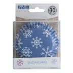 Snowflakes Foil Lined Cupcake Cases Pk/30