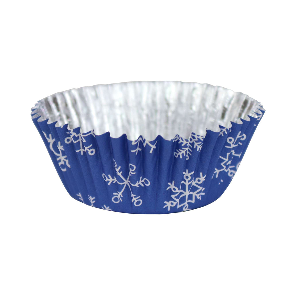 Snowflakes Foil Lined Cupcake Cases Pk/30