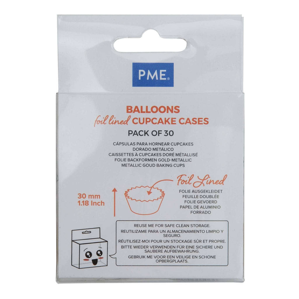 Cápsulas Forradas de Aluminio - Globos, Pack de 30