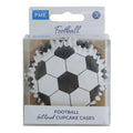 Football Foil Lined Cupcake Cases Pk/30